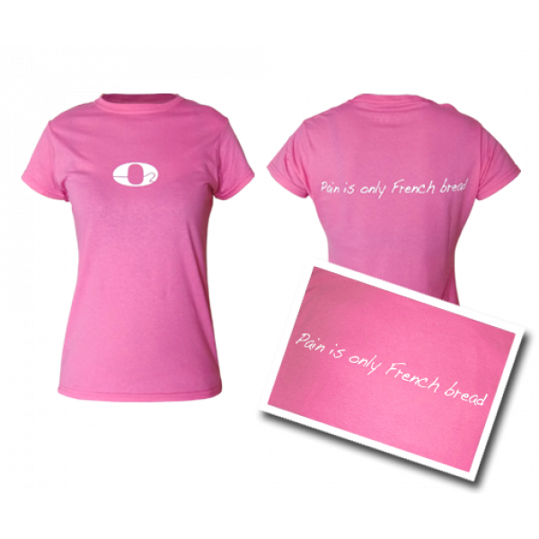 Pink Pain is Only French Bread t-shirt (Female)
